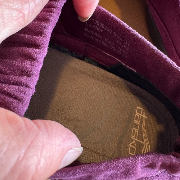 Dansko Suede shoes Chocolate women’s size 7.5 - Picture 5 of 7